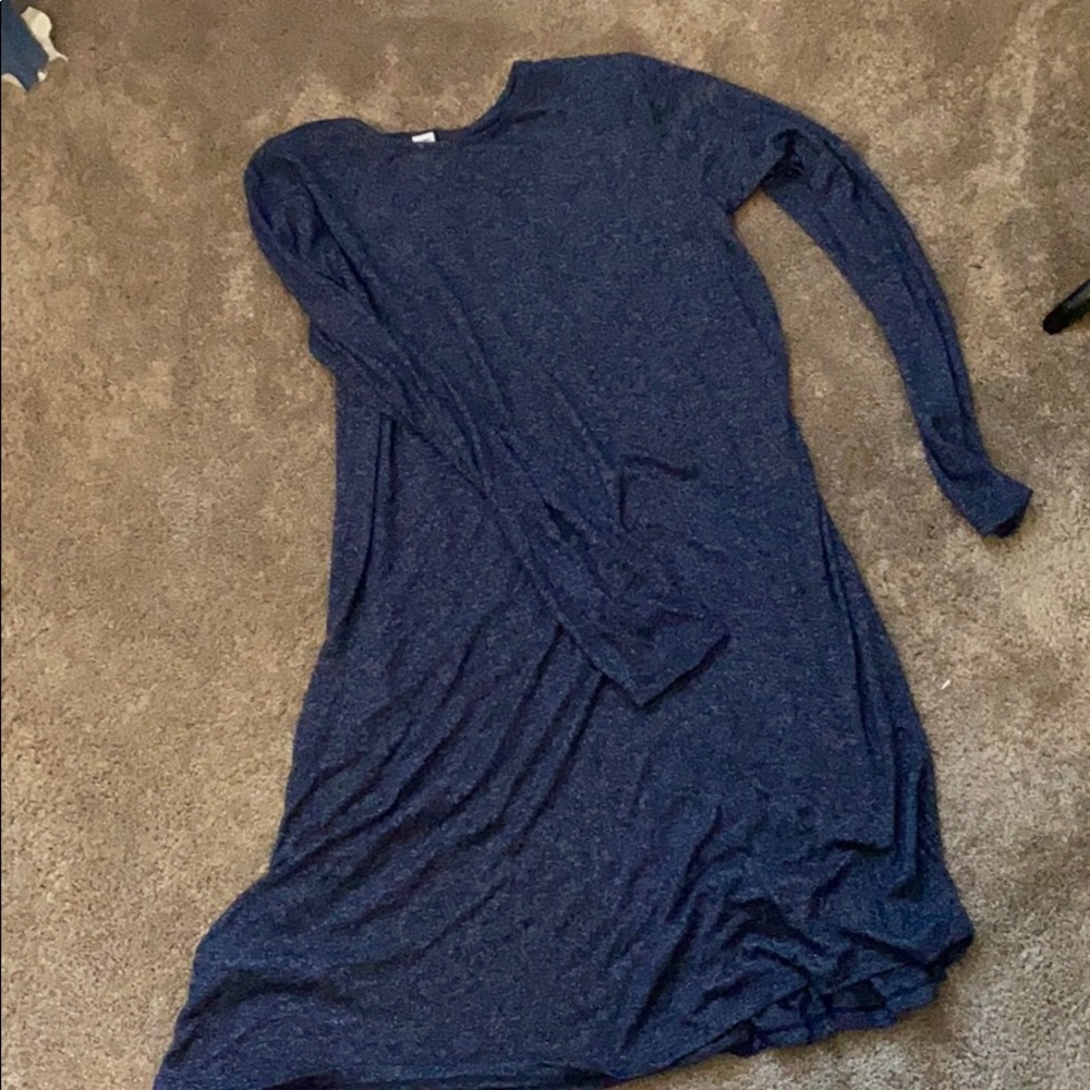 Blue navy blue swing dress